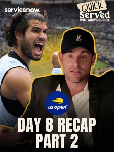 2026 US OPEN DAY 8 RECAP PART 2 🔥 Roddick breaks down Carlos Alcaraz's performance against Tommy Paul, the wild moment Carlos revealed he doesn't need match rhythm, and his hilarious realization on the ESPN desk that he didn't even know who he was playing next! Hit the follow button to stay updated with the daily US Open recaps! 🎾