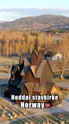Timeless Wood and Golden Light – Heddal Stave Church, Norway ⛪️