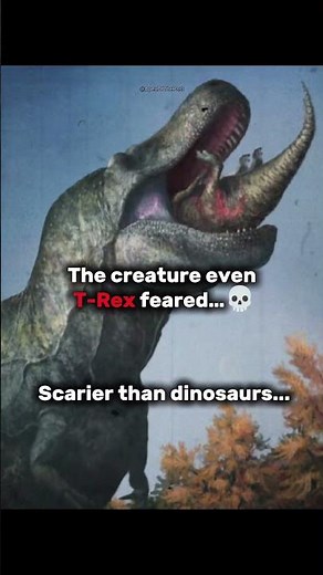 T-rex was feared back then #prehistoric ##deinosuchus #dinosaurs