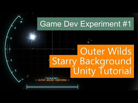 3D starry background using particle systems - Unity Tutorial