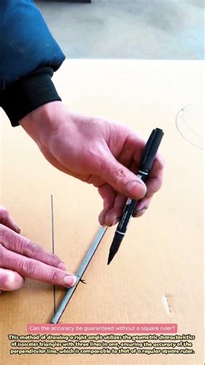 Draw a right angle with a welding rod