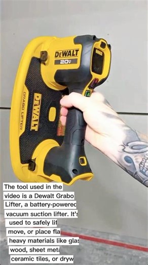 Dewalt Grabo Lifter – The Ultimate Cordless Vacuum Lifter for Heavy Materials