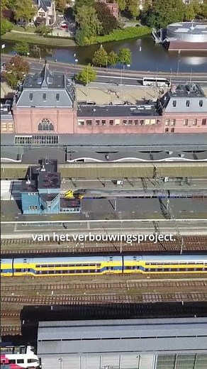 Er gaat niets boven Groningen: Treinen vanuit de lucht gefilmd
