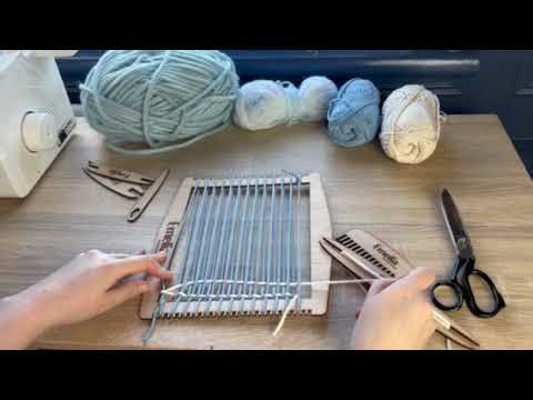 How to Warp a Loom with Chunky Yarn - Weaving Tutorial