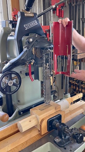 Dustin Mitchell | Mortise and tenon in @jackenglishmachines shop with the most incredible chain mortiser on earth and the wildest radial arm saw trenching... | Instagram