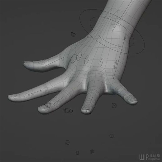 Hands are one of the hardest parts to rig, but Chris Jones' Tendons setup in Blender proves they don't have to be.Smart rigs don't just save time. They unlock more natural animation.Would you use this approach?