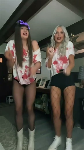 #blood #splatter #offshoulder #micro #yoga #girlshorts #fishnet #tights #cowboy #boots #converse 2