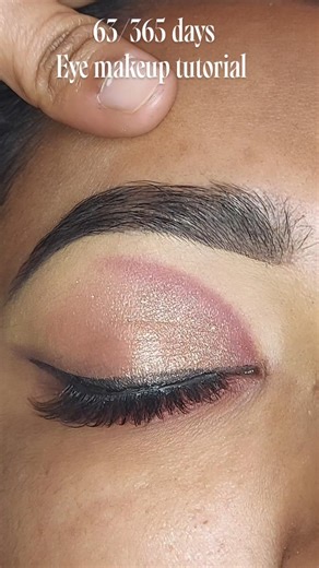 63/365 days Eye makeup tutorial for beginners ✨ #viral #eyemakeup #ytshorts