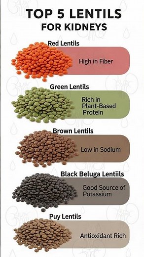 Top 5 Lentils For Kidneys | #health #food #shorts