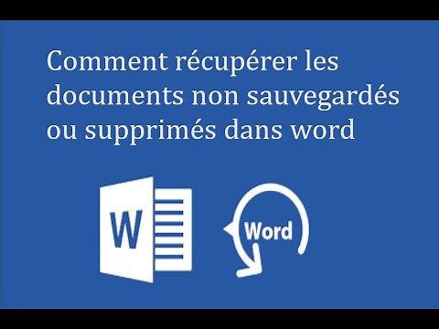 How to Recover Unsaved or Lost Documents in Word 2007 - 2019