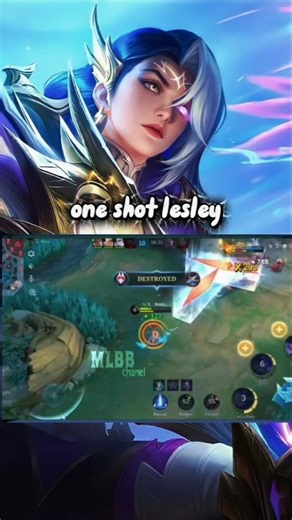 one shot lesley momen #mobilelegends #shott
