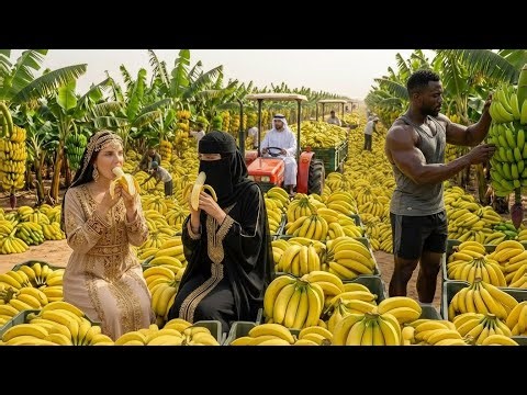 Inside a $1.2 Billion Desert Banana Farm | How Bananas Are Grown, Harvested & Shipped at Mega Scale