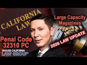 Large Capacity Magazines -- "Are they legal in California?" 2026 UPDATE (Penal Code 32310)
