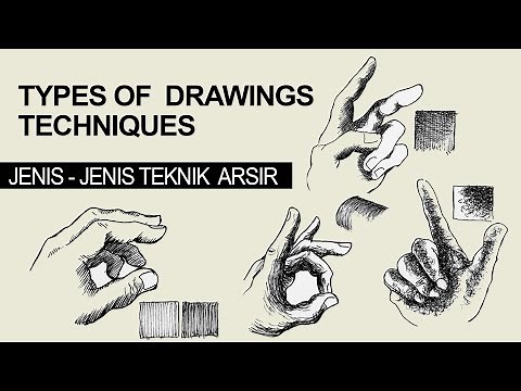 JENIS TEKNIK ARSIR PADA GAMBAR BENTUK DAN GAMBAR MODEL