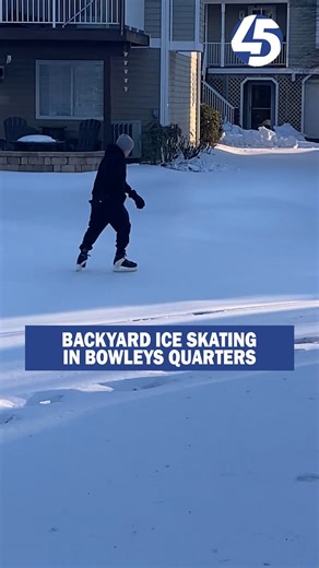 CHECK THIS OUT: Backyard ice skating in Bowleys Quarters. ⛸️❄️ 🎥 Courtesy: Tom Jones | WBFF FOX 45