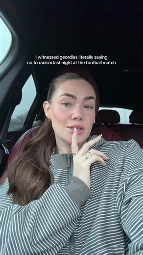 Geordies Stand Against Racism at Football Match