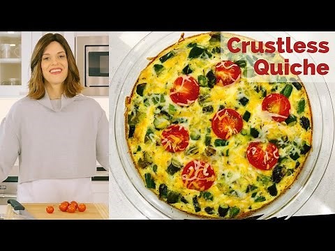 Quiche Recipe - How to Make a delicious Crustless Asparagus Leek Quiche - Gluten Free