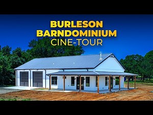 Modern Burleson Barndominium Tour | 1,600 SqFt Living + 1,600 SqFt Shop + 800 SqFt Porch | CineTour
