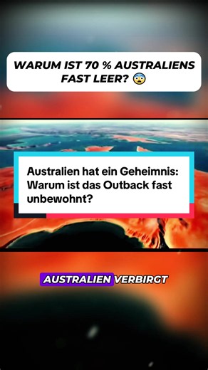 Australien kennt jeder – Sydney, Melbourne, Strände und Wolkenkratzer. Doch hinter dieser bekannten Welt beginnt ein völlig anderes Australien: das riesige, nahezu unbewohnte Outback. Warum leben dort so wenige Menschen? Ist es nur das Klima – oder steckt mehr dahinter? 👀 Was glaubst du? Schreib es in die Kommentare! Australien, Outback, australisches Outback, Australien Geheimnis, unbewohntes Australien, australische Wüste, Great Dividing Range, Australien Klima, Australien Fakten, unbekanntes