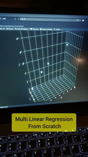 Multi Linear Regression from scratch #machinelearning #deeplearning #python #programming