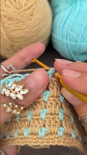 Quick 💯easy crochet stitch for beginners