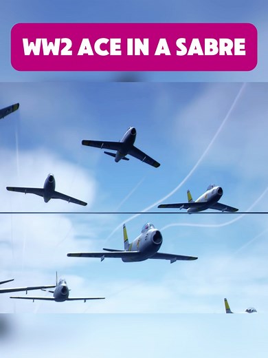 WW2 Ace in a Sabre #fyp #foruyou #WW2 #Ace