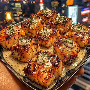Lemon Pepper Cod Bites with Yogurt Tartar (Full recipe in 💬) | Lora Chef