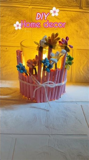 Diy Asthetic Home Decor idea#shorts #viralshort #reuse #diy #handmade #crafting #trending⁠‪#craft