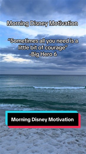 Morning Disney Motivation Even on the days you feel worn out and tired, courage can be as small as not giving up. Tiny steps still move you forward. #morningmotivation #disneyquotes #inspired #creatorsearchinsights #courage