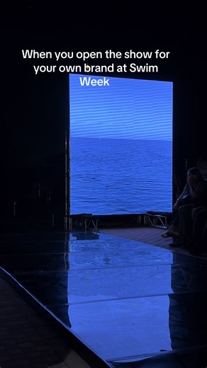 a dream come true🥹 #swimweek #aquaintima #runway #fashiondesigner #model @AQUA INTIMA