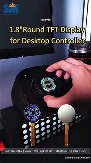 1.8" Round TFT Display for Desktop Controllers