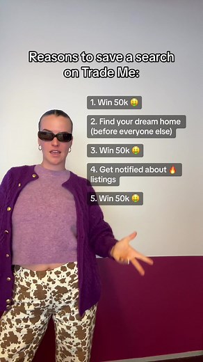 Save a Search on Trade Me and Win 50k! 🤑