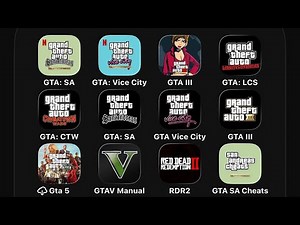 All Grand Theft Auto Games: GTA San Andreas,Vice City,GTA III,Chinatown Wars,Liberty City Stories