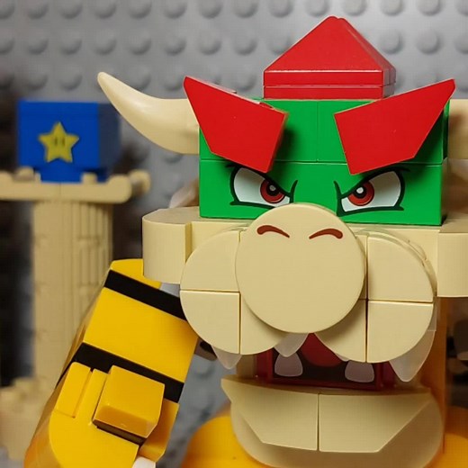 Bowser Burns Koopa - Lego Mario Super Mario Bros Movie