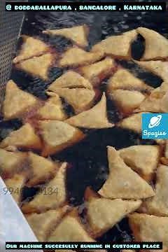 Spazies 300L Fully Automatic Electric Fryer Machine | Samosa, Chips, and Snacks Production Process