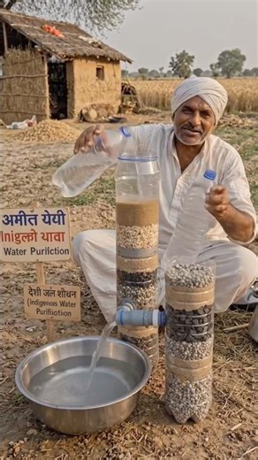 👉 देसी जुगाड़ से गंदे पानी को साफ करें 😱 | Amazing Water Filter Trick
