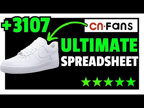 ✅ULTIMATE CNFANS SPREADSHEET (+3107 Products!!!)✅