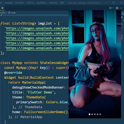 Flutter Dev | Source Code, Link in BIO 🔥 Carousel Slider Package #flutter #flutterapp #flutterdev #flutterdeveloper #flutterdevelopment... | Instagram