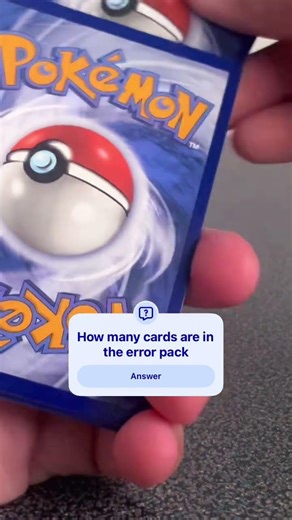 Error pack of Pokémon cards ￼