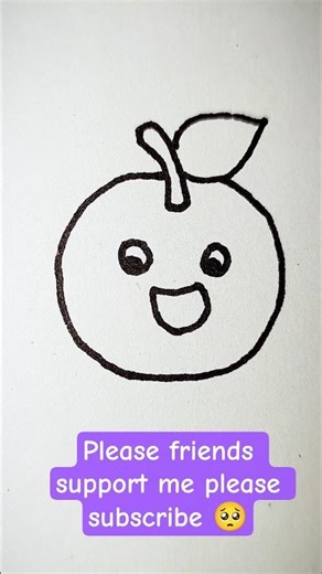 How to Draw an Orange easy and simple l #sketch #artist