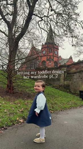 she picks, I make 🫡 sewing a tiny dress for my tiny toddler gal 🪡#sewing #toddlerfashion