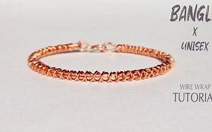 绕线教程-素编绕线手镯（材料尺寸见简介）