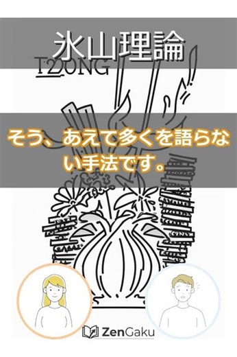 【ヘミングウェイ】の「力強い文体」の秘密とは？氷山理論の正体 #Shorts #ヘミングウェイ #氷山理論 #文学 #ショート動画 #文体 #コミュニケーション #雑学 #教養 #伝える力 #文章術