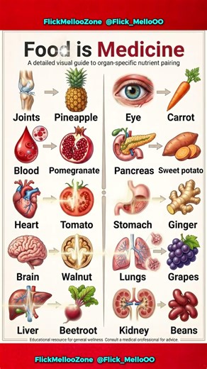 Food is Medicine 🧠🍅 | What to Eat for Every Organ (Animated Guide)Eat According to Your Body 🍎