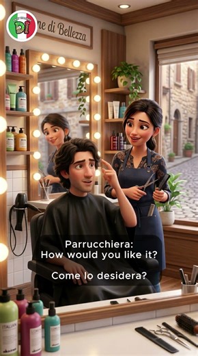 Speak Italian 🇮🇹 | How to Ask for a Haircut (Beginner Friendly) #a1italian #speakitalian #a2italian