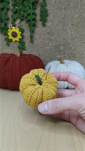 Easy Mini Crochet Pumpkin 🎃
