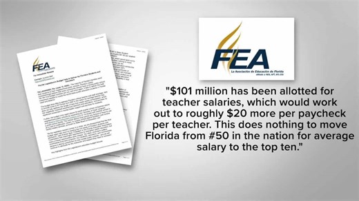 Florida officials and teachers' unions clash over salary increases
