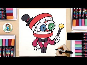 How to Draw Caine | The Amazing Digital Circus | Step-by-Step Easy Drawing Tutorial