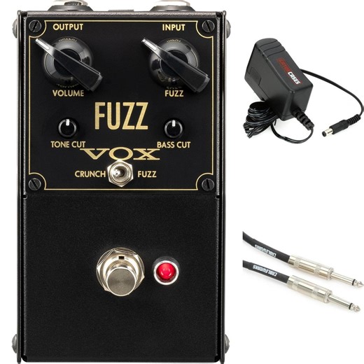 Vox VFZ-1 Fuzz Pedal with Power Supply and Cable