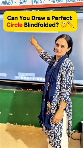 Test Your Control Without Seeing! 🎯 Blindfold Circle Drawing Challenge #shorts #ytshorts #newtrend